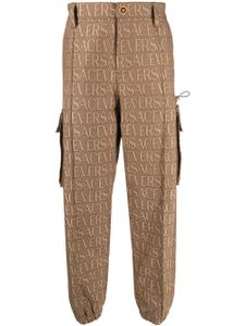 Versace pantalon cargo Versace Allover - Marron