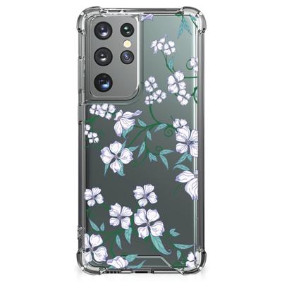 Samsung Galaxy S21 Ultra Uniek Case Blossom White