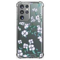 Samsung Galaxy S21 Ultra Uniek Case Blossom White