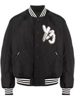 Y-3 veste bomber à patch logo - Noir - thumbnail