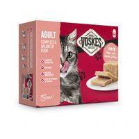 Voskes Adult - Paté heek met zalm & erwten natvoer kat (8x85 g) 8 verpakkingen (64 x 85 g)