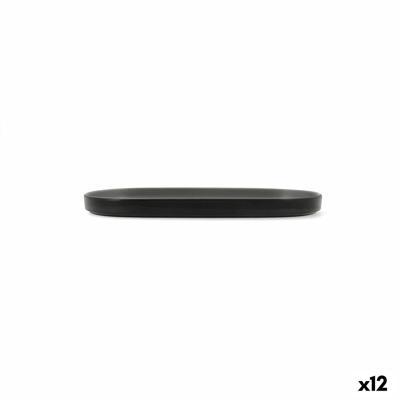 Snackdienblad Bidasoa Gio Grijs Plastic 23 x 10 cm (12 Stuks)