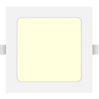 LED Downlight Pro - Aigi Trinko - Inbouw Vierkant 9W - Warm Wit 3000K - Mat Wit - Kunststof - 145mm