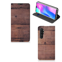 Xiaomi Mi Note 10 Lite Book Wallet Case Old Wood