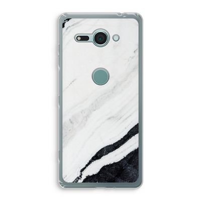 Elegante marmer: Sony Xperia XZ2 Compact Transparant Hoesje