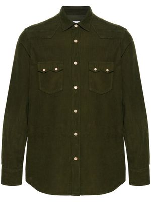 Lardini chemise en coton à col pointu - Vert