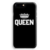 Queen zwart: iPhone 8 Plus Volledig Geprint Hoesje