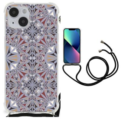 iPhone 14 Plus Anti-Shock Hoesje Flower Tiles iPhone 14 Plus Anti-Shock Hoesje Flower Tiles