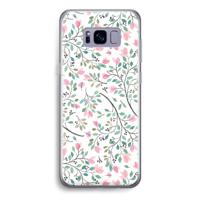 Sierlijke bloemen: Samsung Galaxy S8 Transparant Hoesje