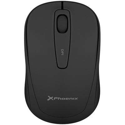Draadloze optische muis Phoenix M250 Zwart (1 Stuks)