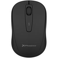 Draadloze optische muis Phoenix M250 Zwart (1 Stuks)