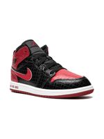 Jordan Kids "baskets mi-montantes Air Jordan 1 Mid ""Bred Text""" - Noir