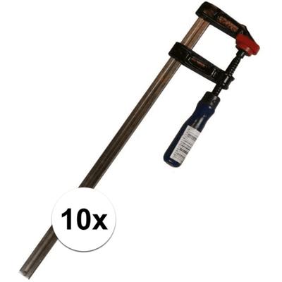 Lijmklem - 10x - metaal - 30 x 5 cm - hobbyklem - groot