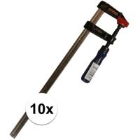 Lijmklem - 10x - metaal - 30 x 5 cm - hobbyklem - groot
