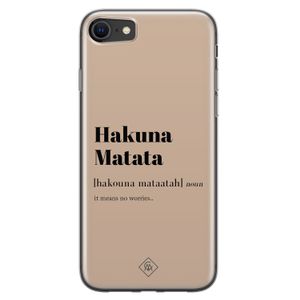 iPhone SE 2020 siliconen hoesje - Hakuna matata