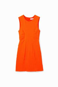 Mini-jurk met textuur - ORANGE - XXL