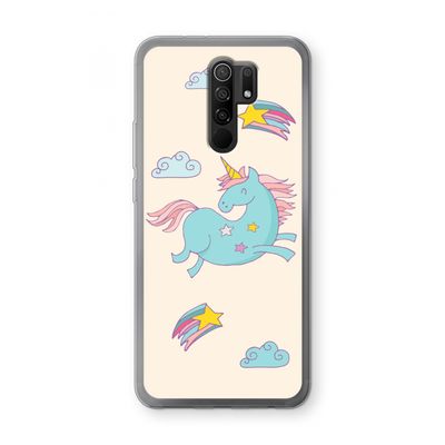Vliegende eenhoorn: Xiaomi Redmi 9 Transparant Hoesje