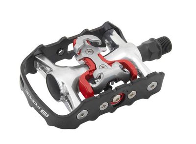 Tecora Force combi pedaal set spd aluminium 9/16 draad