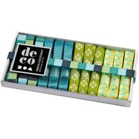 Creativ Company Lint collectie blauw groen, 12st.