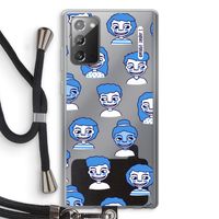 Gezichtjes: Samsung Galaxy Note 20 / Note 20 5G Transparant Hoesje met koord