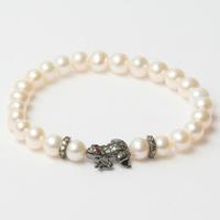 Lancaster JLA-BR-FROG-3-WH 16 mm Dames armband
