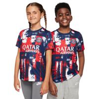 Nike Paris Saint-Germain Pre-Match Trainingsshirt 2024-2025 Kids Donkerblauw Rood Wit