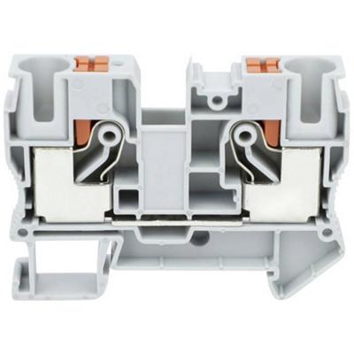 TRU COMPONENTS TC-JPT10 Grey Doorgangsklem 10.2 mm Snelaansluiting Aantal polen: 2 0.5 mm² 10 mm² Grijs 1 stuk(s)