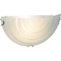 Brilliant Vlakke wandlamp Melania Stripe 30cm matglas G98840/71