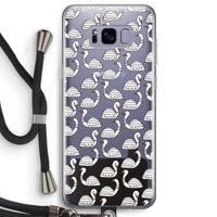 Zwanen: Samsung Galaxy S8 Plus Transparant Hoesje met koord