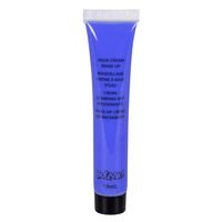 Schmink/make-up tube - blauw - 19 gram - waterbasis - carnaval/Halloween