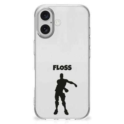 iPhone 16 Telefoonhoesje met Naam Floss iPhone 16 Telefoonhoesje met Naam Floss