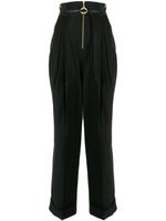 Mame Kurogouchi paisley jacquard straight trousers - Noir