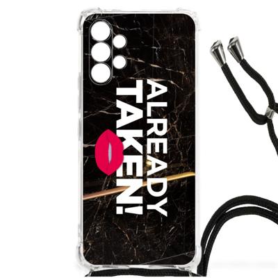 Samsung Galaxy A13 4G Telefoonhoesje met tekst Already Taken Black Samsung Galaxy A13 4G Telefoonhoesje met tekst Already Taken Black