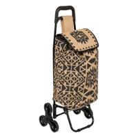 Boodschappentrolley Maroc - jute - 40 x 35 x 92 cm - 33 liter