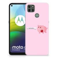 Motorola Moto G9 Power Telefoonhoesje met Naam Pig Mud