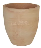 Bloempot Terracotta Whitewash Tall Egg Ø25cm
