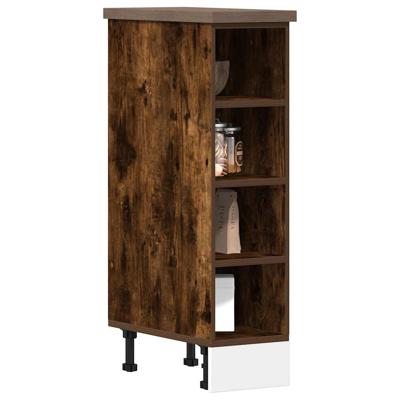 Onderkast Riga 20x44,5x81,5 cm bewerkt hout gerookt eikenkleurig
