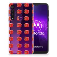 Motorola One Macro | Siliconen Case | Paprika Red