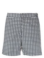 Orlebar Brown short de bain à imprimé graphique - Blanc