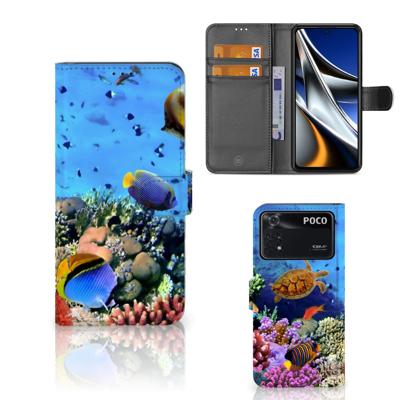 Xiaomi Poco X4 Pro 5G | Telefoonhoesje | Met pasjeshouder | Vissen