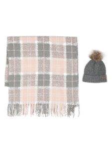 Barbour lot de bonnet et écharpe - Gris