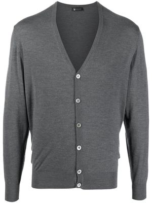 Colombo cardigan en maille à boutonnière - Gris