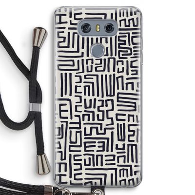 Moroccan Print: LG G6 Transparant Hoesje met koord