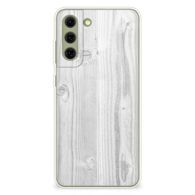 Samsung Galaxy S21FE | Bumper Hoesje | White Wood
