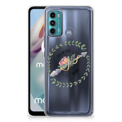 Motorola Moto G60 Telefoonhoesje met Naam Boho Dreams Motorola Moto G60 Telefoonhoesje met Naam Boho Dreams