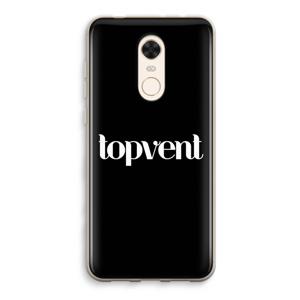 Topvent Zwart: Xiaomi Redmi 5 Transparant Hoesje