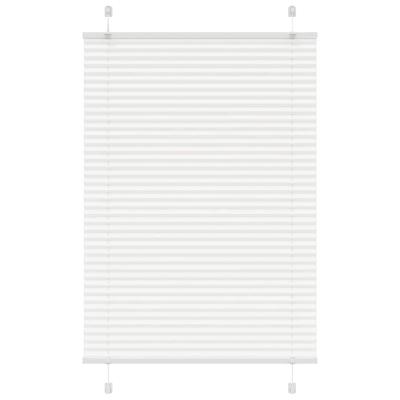 Pliss rolgordijn 85x100 cm stofbreedte 84,4 cm polyester wit