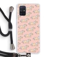 Ponys: Samsung Galaxy A71 Transparant Hoesje met koord