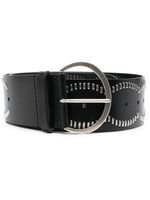 ISABEL MARANT ceinture à détails de strass 55 mm - Noir