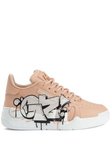 Giuseppe Zanotti baskets Talon à imprimé graffiti - Tons neutres